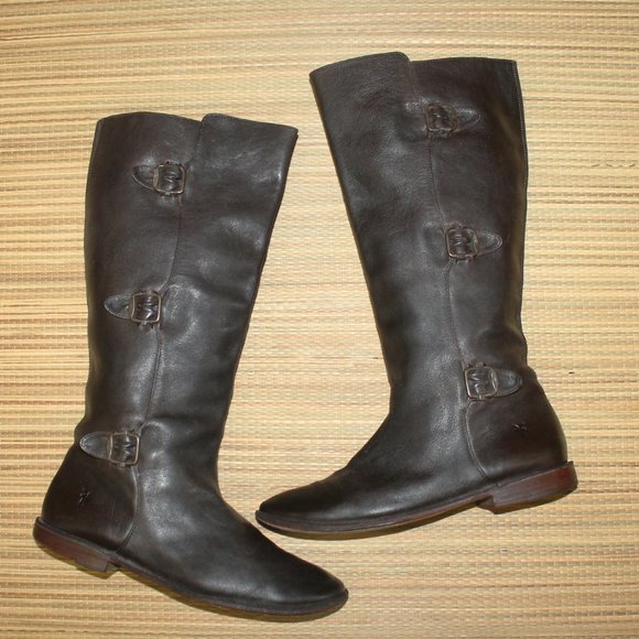 Frye Shoes - Frye Paige Tall Buckle Riding Boots